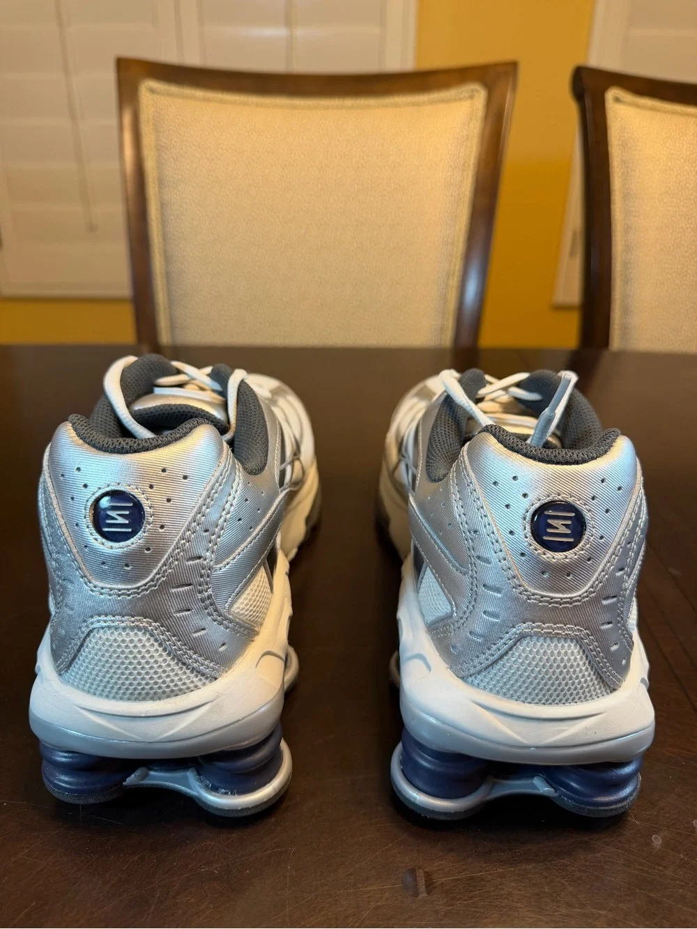 New Nike Shox Silver White Sneaker Shoes Size US 12